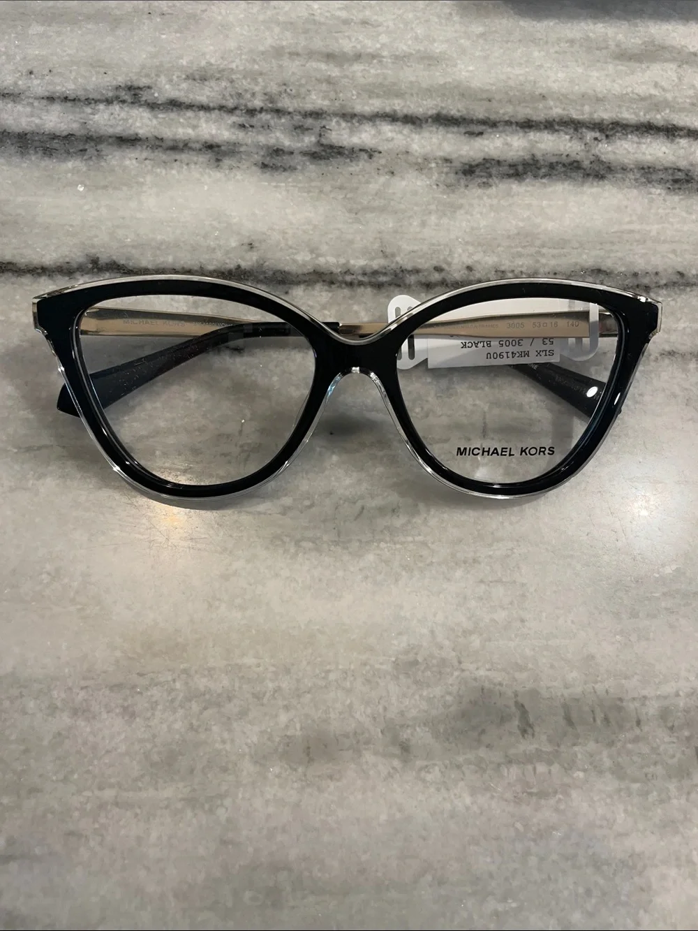 Michael Kors Black Oversized Cat-Eye Optical Glasses